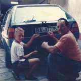 Ma tra le foto c�� anche un altro Del Vecchio: suo figlio Nicola �junior�, ritratto bambino con il nonno omonimo. �Ha iniziato a lavorare in bottega gi� nel 2008, poco pi� che 18enne�, spiega il titolare